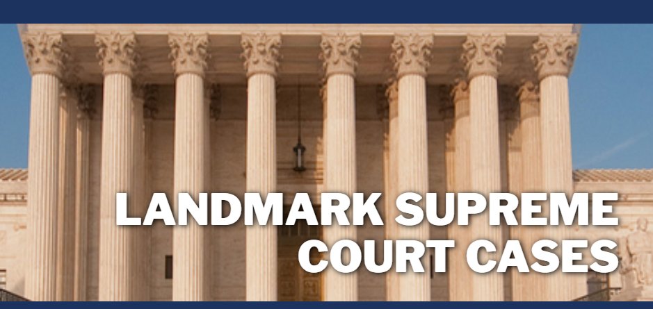 7- Now let’s explore some additional “Landmark Cases”, and their evolution.Early in its history, major Supreme Court cases 𝐫𝐞𝐬𝐭𝐫𝐢𝐜𝐭𝐞𝐝 versus 𝐞𝐱𝐩𝐚𝐧𝐝𝐞𝐝 individual rights. This is critical to understand.