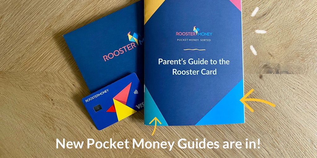 We’re excited to announce that as of today, all new Rooster Cards will now come with a free Pocket Money Guide! 🎉

The guide will help you get set up with RoosterMoney and is packed full of helpful pocket money tips - from getting your kids earning, saving, to giving &amp; more! 🙌