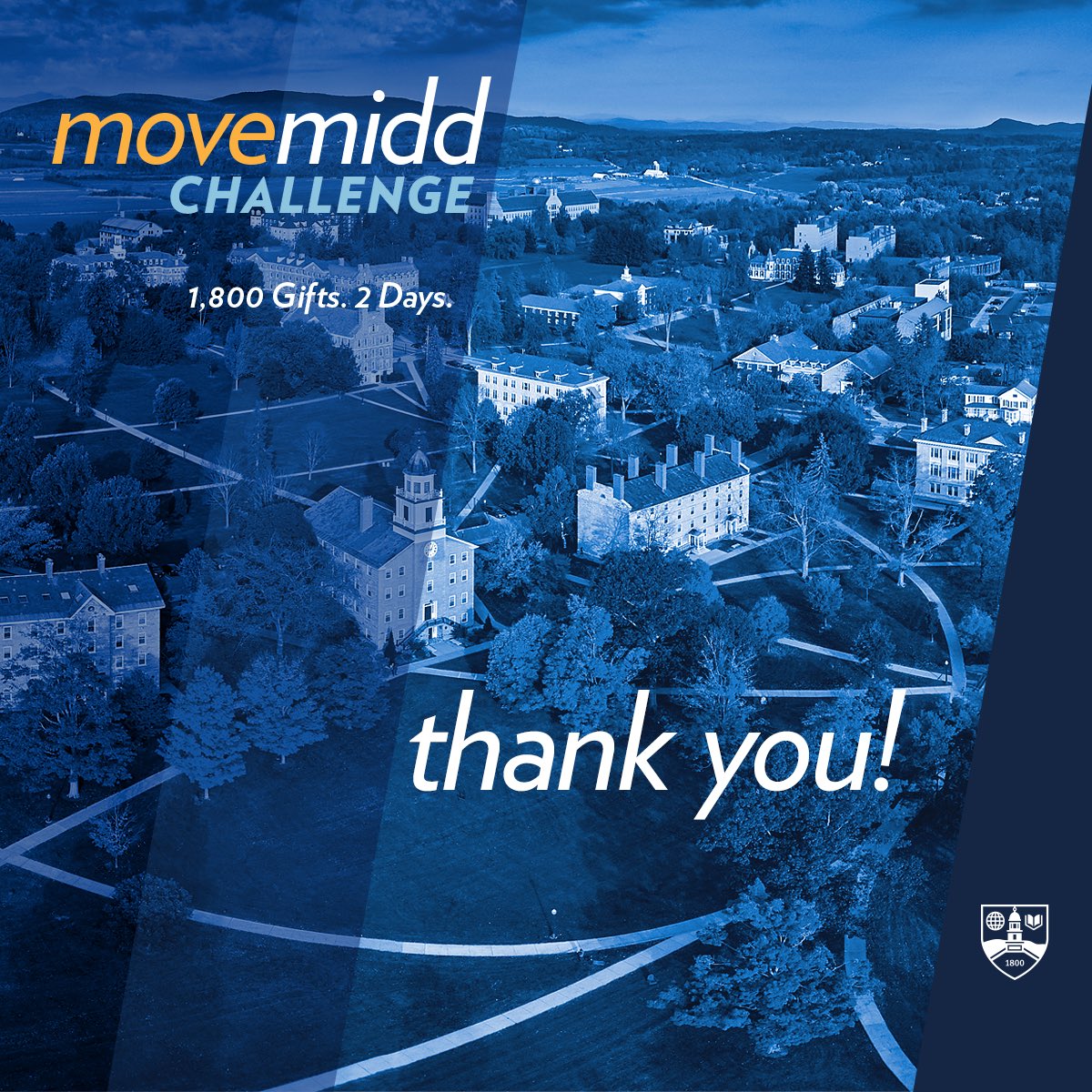 middsoftball's tweet photo. Thank you to all of our donors for participating in the MoveMidd Challenege! Collectively, athletics raised $104,336 for financial aid and we could not have done it without you! #MoveMidd https://t.co/aFD08fu0GI
