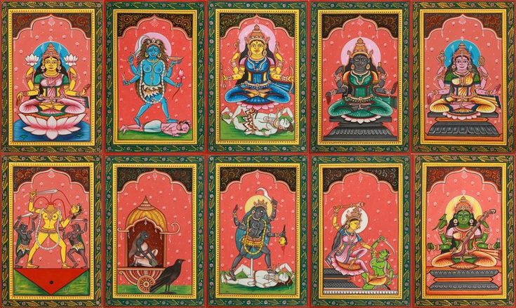 the belief is that the worshipping of these ten Mahavidyas is as fruitful as the Kalpa VrikshyāTheir Sadhnā is done in the form of 2 Kulā●Kāli Kula●Shree KulaNine Devis are said to be present in each of these two 2 kulā , but acco. to some beliefs, kulā have three forms,