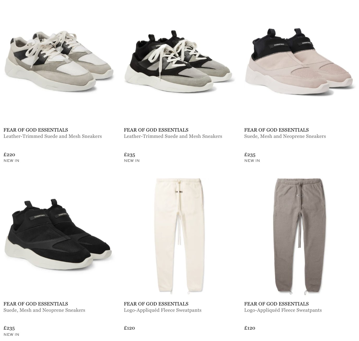 design fugtighed coping Sneaker Myth on Twitter: "ad: The Fear Of God Essentials Apparel Collection  Is Back In Stock At Mr Porter UK &gt;&gt; https://t.co/bPpNACcomX FOG  Essentials Sneakers Also LIVE! https://t.co/BVuI2bB449" / Twitter