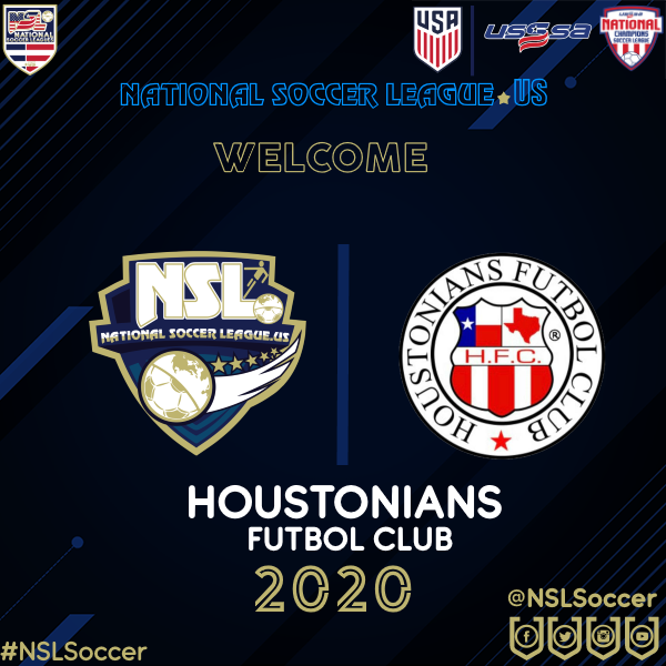 NSLLeague's tweet photo. NSL News

National Soccer League US

Miami FL Oct 2 2020

The National Soccer League US Announces Houston-Texas based City Club, Houstonians Futbol Club as an new member of NSL Women Premier Division for the 2020-2021 Season
@NSLSoccerLeague
@NSLSoccer
@NSLPremier
@Houstonians_FC https://t.co/ZNUbYQOwzw