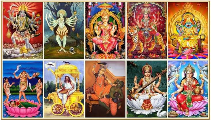 6-Chinnamasta — Krodha Bhairava7-Dhoomvati -Since she is widow ,Shiva is not present.8.Bangalamukhi - Mrityunjayā9-Matangi -Matang10-Kamala - Vishnu RoopSource: Bhagwati Puran ,Shivpuran etc.