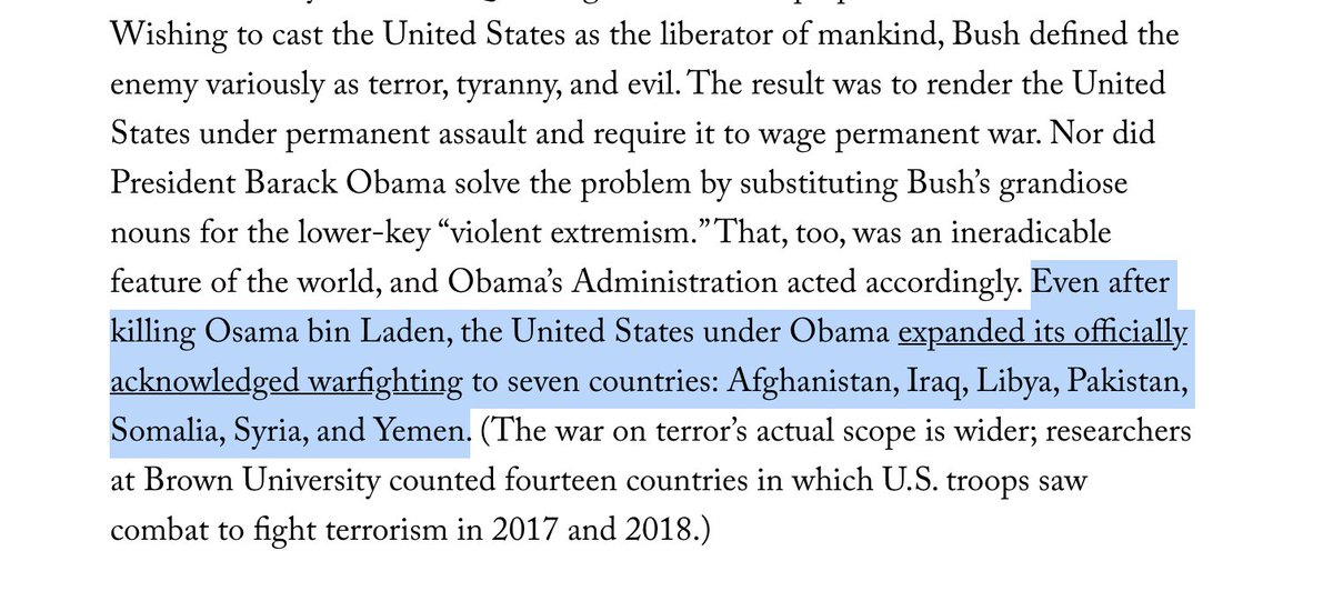 This is a Trump problem, yes, but more profoundly it is an American problem. To my mind, a crucial moment came when the Obama administration killed Osama bin Laden and yet expanded U.S. warfighting across a greater arc of the earth.