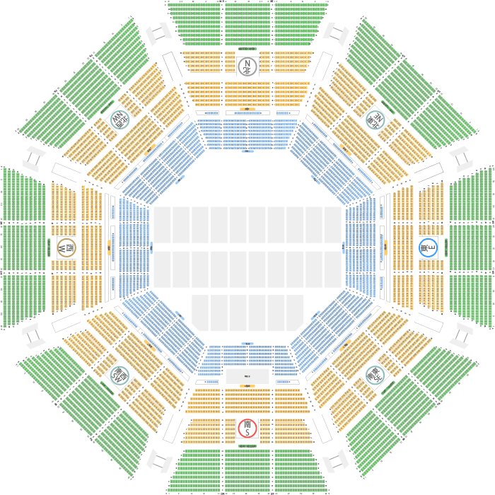 松田聖子】本日10/3公演のホール座席表をチェック 日本武道館（日本 