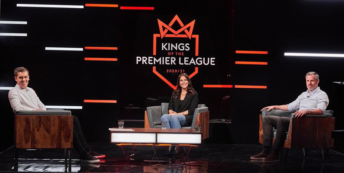 NicoleHolliday's tweet photo. I'll be on Kings of the Premier League tonight at 8pm on @SkySportsPL with these two. Come join us! @AdamJSmithy @Carra23 😊👋 #KOTPL https://t.co/Ab6OvIL9Ho