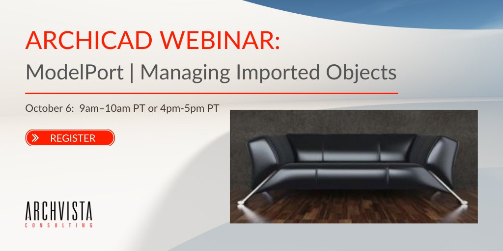 LEARN_VIRTUAL's tweet photo. Want access to more objects for #Archicad? Have problems editing imported objects - do they slow your model performance?
If the answer is yes, check out the upcoming #ModelPortwebinar: https://t.co/pcGy8CVKJP. #Archicadtraining https://t.co/MxDzZCLojm