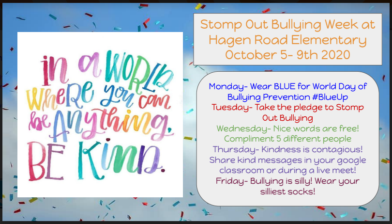 HagenRoad's tweet photo. #Facts ✅
It's true, In A World Where You Can Be Anything, Be Kind.
A #SpiritWeek all the #JrRoadRunnerS and #SrRoadRunnerS can all get behind!
#TeamHagen💚is ready to #StompOutBullying🎽next week.
#GoingTheDistancePBC #RoadRunnerSrule https://t.co/v1wAwRCxsn