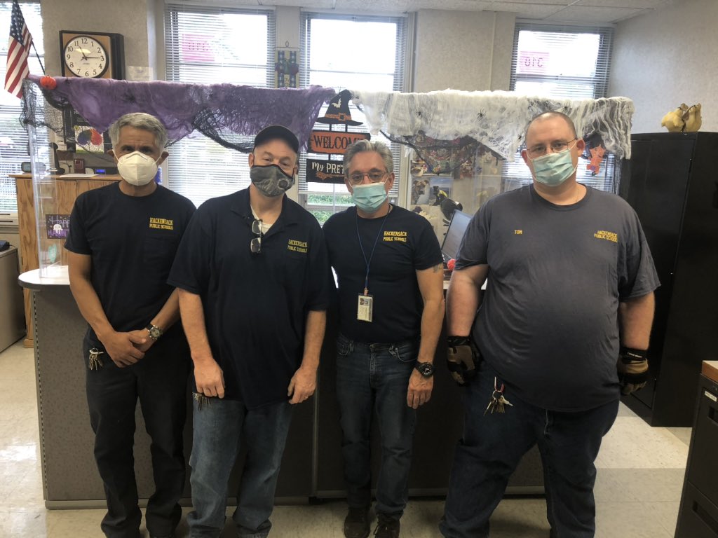 Today is National Custodian Appreciation Day! Thank you Mike, Chris, Joe and Tommy for all you do at Hillers School! We appreciate you! Today we celebrate YOU with a PIZZA 🍕 LUNCH because no matter which way you “slice” it-YOU are AWESOME! <a href="/FMHComets/">Fanny M. Hillers</a> <a href="/HPSComets/">Hackensack Schools</a> <a href="/robsanchez23/">Robert Sanchez</a>
