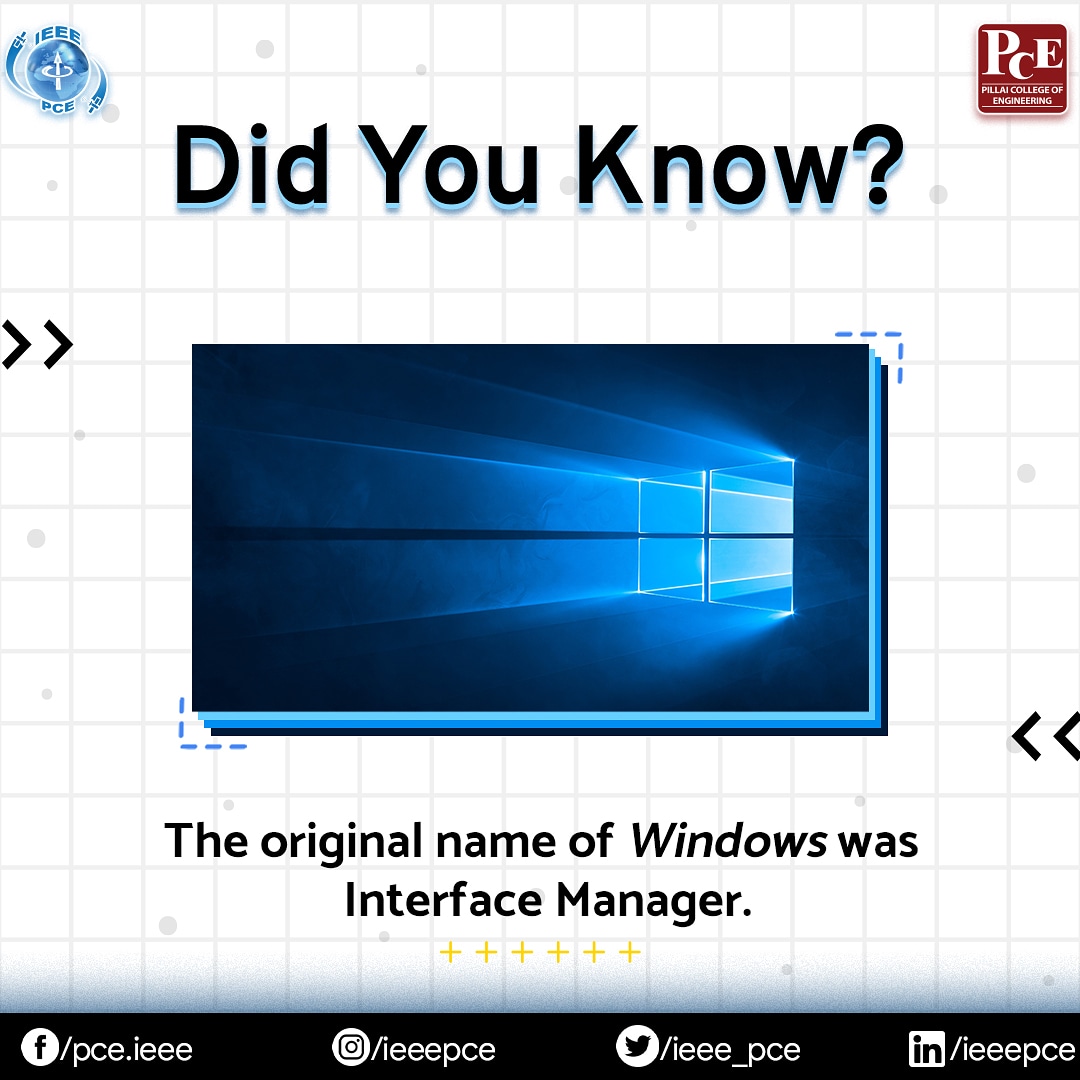 ieee_pce's tweet image. Did you know? 🤔

#ieee #ieeepce #bitfeed @aviinashvaidya @pillaicollege