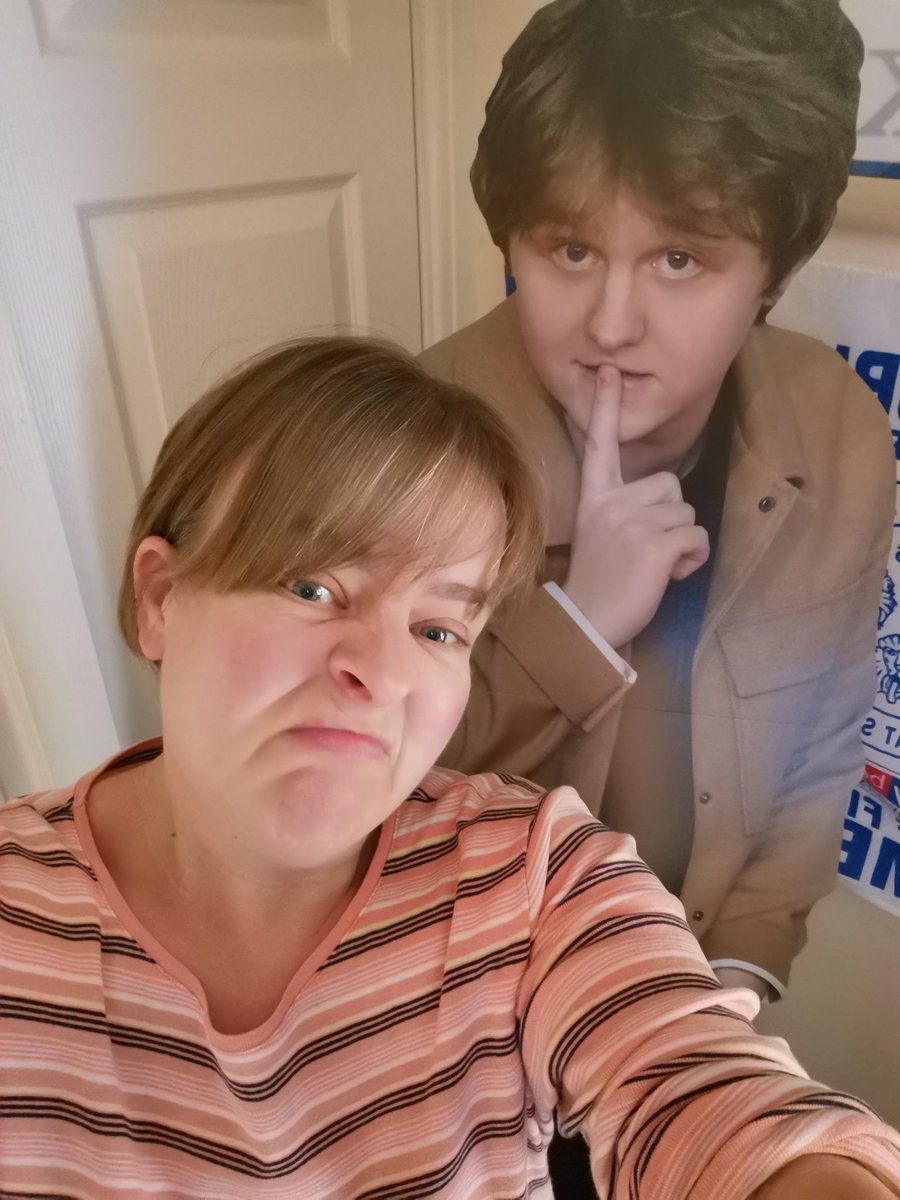 loujackruby's tweet image. So I should be at The O2 watching @LewisCapaldi with my son for my birthday, we'll just have to settle for a singsong and a cardboard cutout 😂
