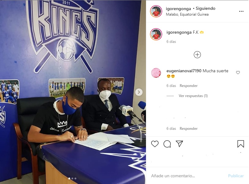 El excéltico <a href="/IgorEngonga/">Igor Engonga</a> se convirtió, la pasada semana, en nuevo jugador del Futuro Kings, de la Primera División de Guinea Ecuatorial.

¡Mucha suerte Igor!