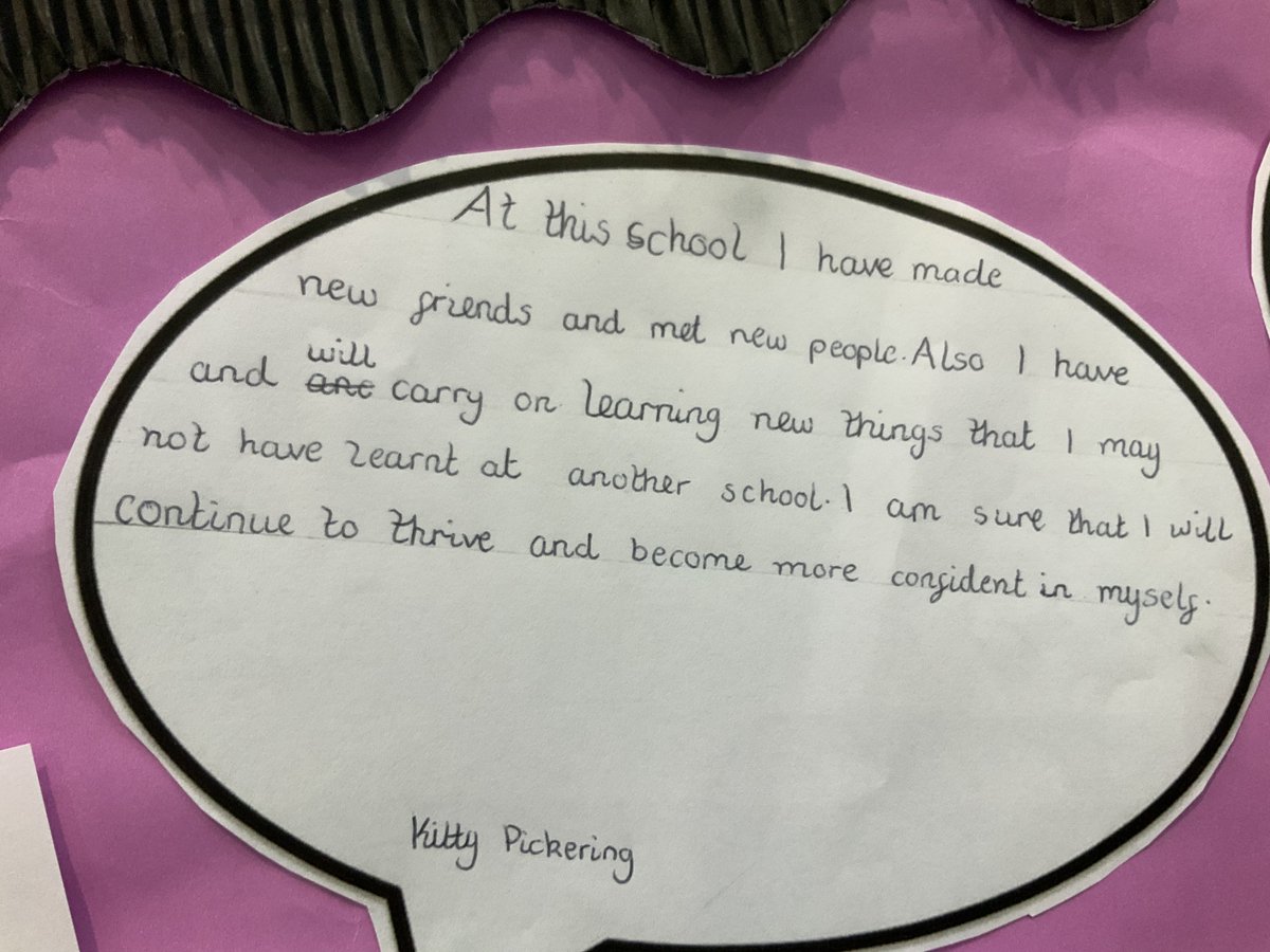 HFCarlton's tweet photo. Some thoughts from our new Year 7 students... https://t.co/AdQd6JONa4