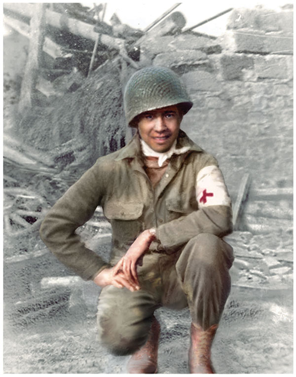 kershaw_alex's tweet photo. Thanks so much Penobscot tribal elder, Pvt. Charles Shay, F Co., 16th Inf., 96 years young. Thanks for saving so many lives since D Day 6 June, when you landed on Omaha Beach, and today in WWII in bloody Aachen.#firstwavebook #NativeAmerican #RealHero https://t.co/QlEa4yMGkn