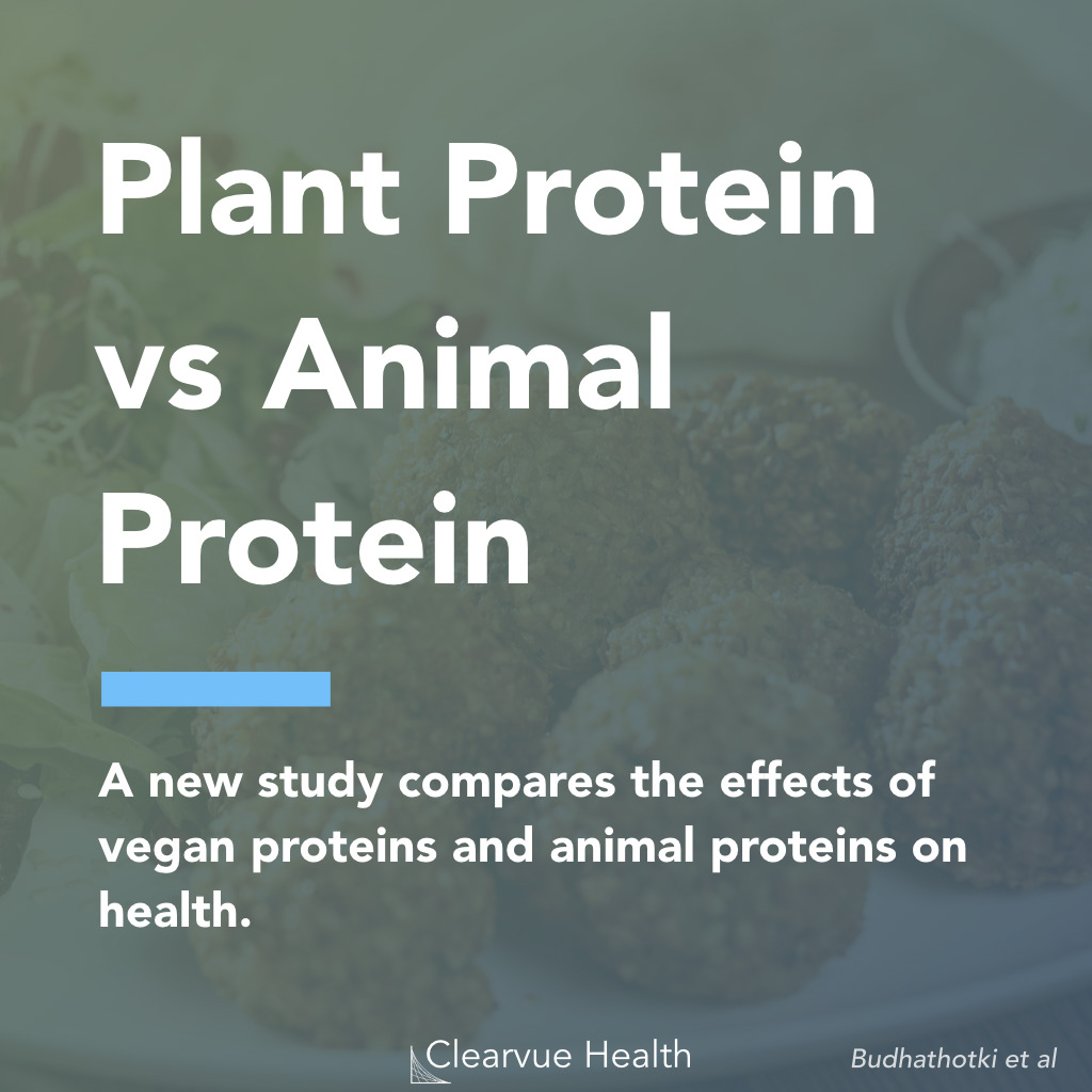 ClearvueWell's tweet image. Clearvue did an analysis of plant #protein vs animal protein.
One of the findings? A new study shows that plant proteins may protect against #heartdisease and stroke.
Read more: clearvuehealth.com/b/vegan-protei…
#nutrition #vegan #healthy