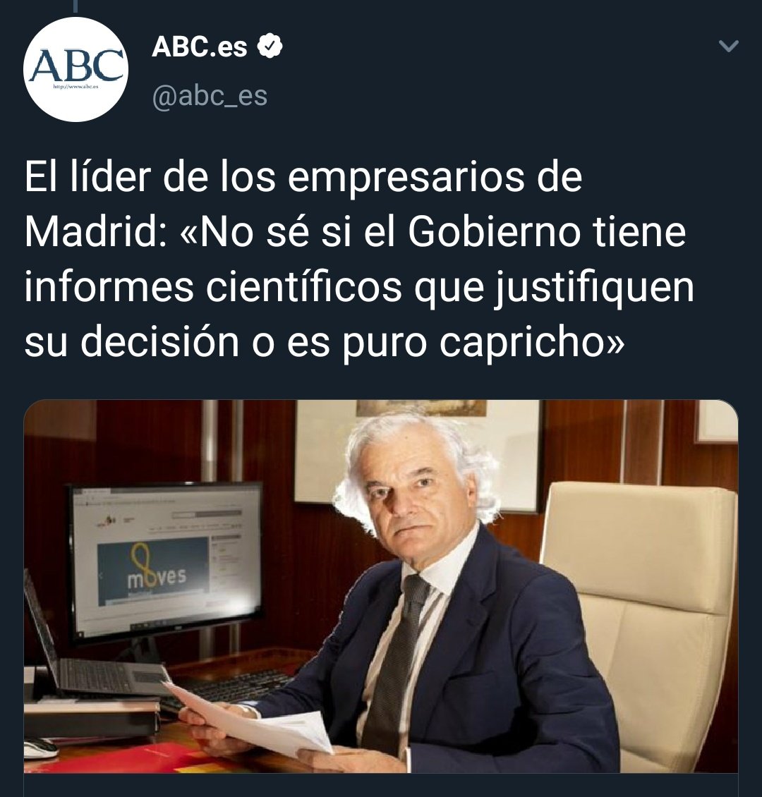 eljueves's tweet photo. El líder de los empresarios de Madrid ha debido estar en coma desde Febrero, alguien debería explicarle la movida. https://t.co/WrZVTJIj25