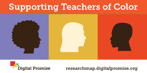 DigitalPromise's tweet photo. We collaborated with educator and Instructional Coach @monique_belin to summarize the latest research on recruiting and retaining teachers of color. Learn how schools can better support their teachers of color: https://t.co/CNMJZh1bDm #ResearchAtWork https://t.co/fbBJIK1NFn