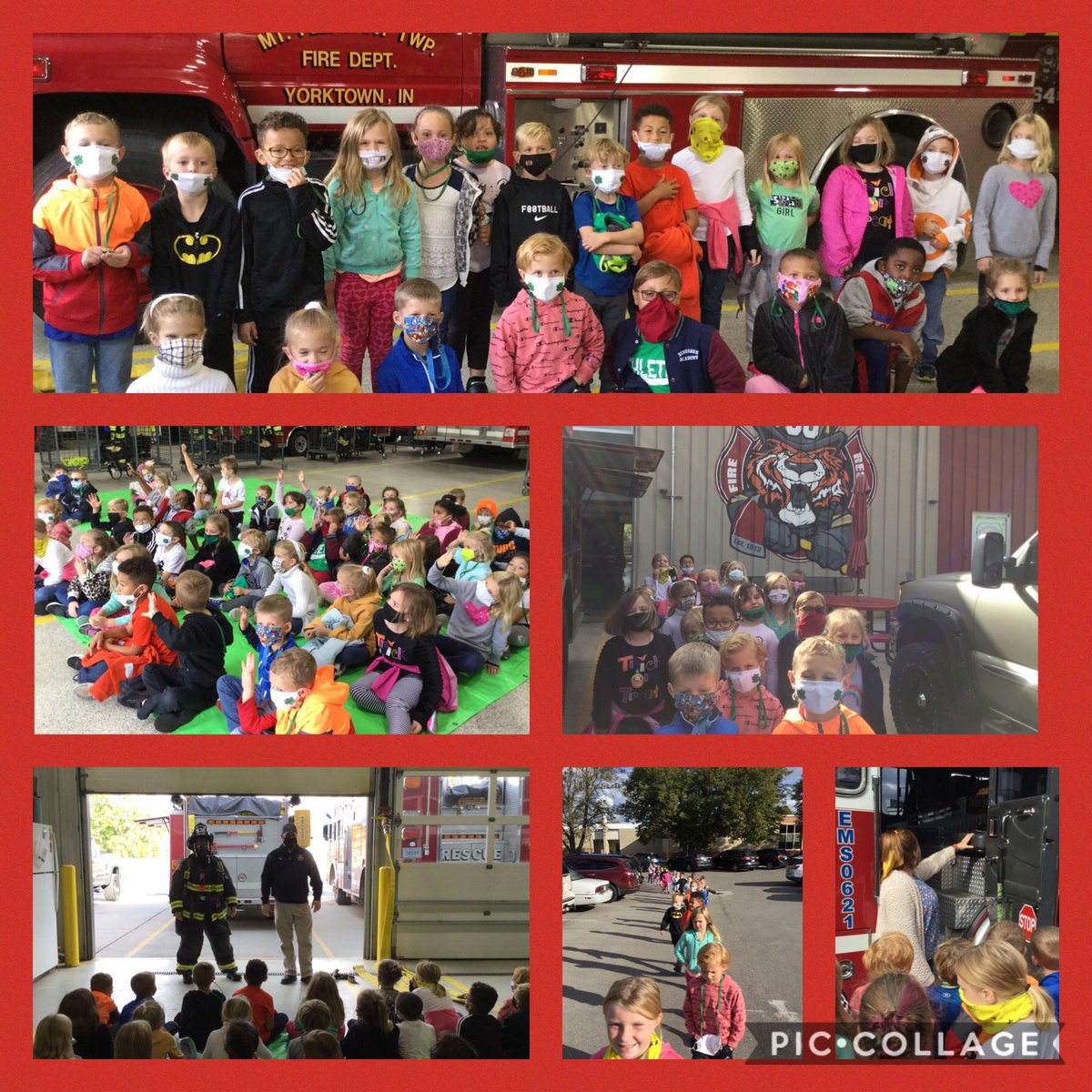Such a great day for a trip to the YFD to learn about Fire Safety! Thank you for your service firefighters!