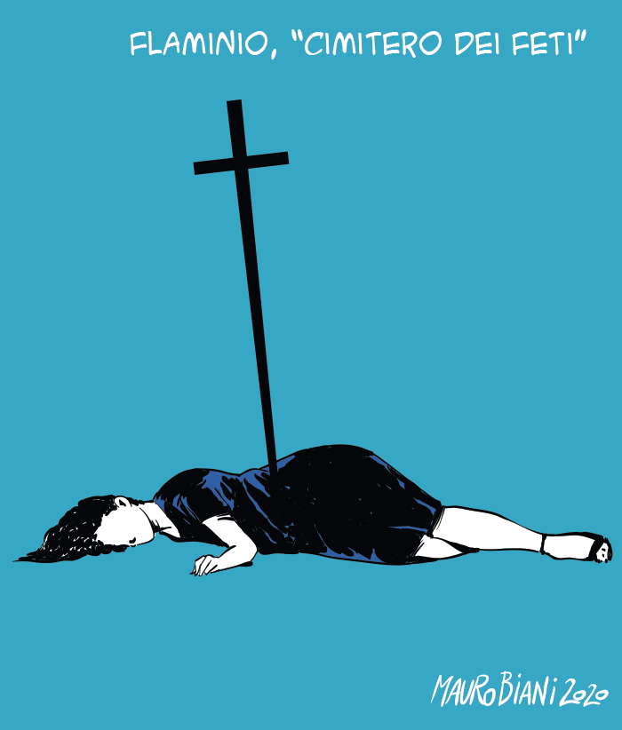 #legge194 Cimitero Flaminio. 
Oggi su <a href="/repubblica/">Repubblica</a>