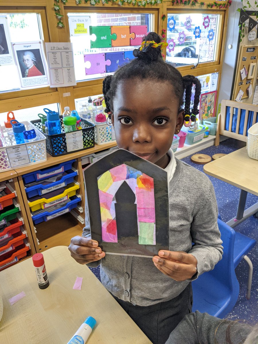 Windmill2JP's tweet photo. During our RE focus days this week, Year 2 were learning about 'New Life'. Here we are re-enacting a Baptism and showing off our stained glass windows. #MusicFederation https://t.co/tXLdNiF9K1