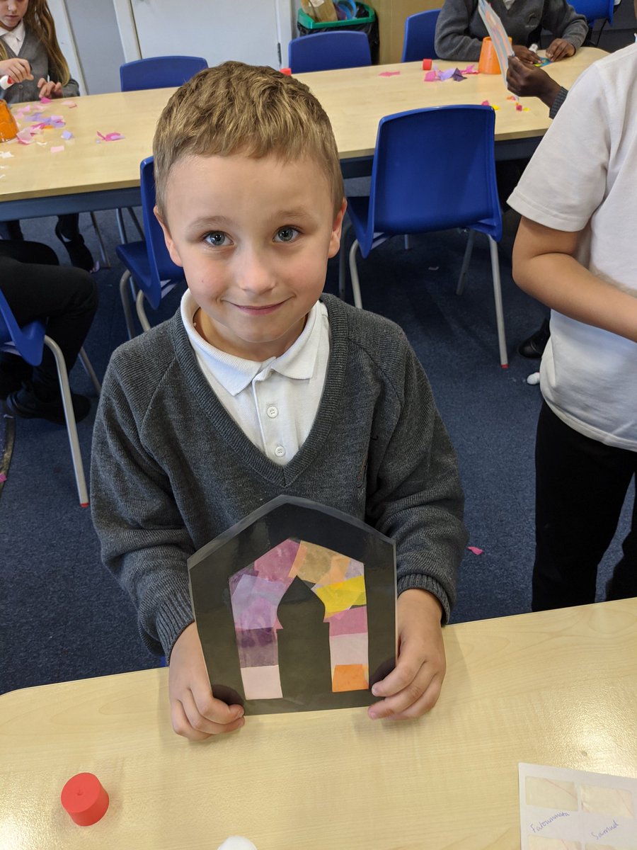 Windmill2JP's tweet photo. During our RE focus days this week, Year 2 were learning about 'New Life'. Here we are re-enacting a Baptism and showing off our stained glass windows. #MusicFederation https://t.co/tXLdNiF9K1
