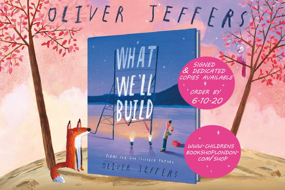 childrensbkshop's tweet image. Something to brighten up our day! #WhatWeBuild by @OliverJeffers is a true keepsake, and you can order your dedicated copies here bit.ly/3l8NWKG