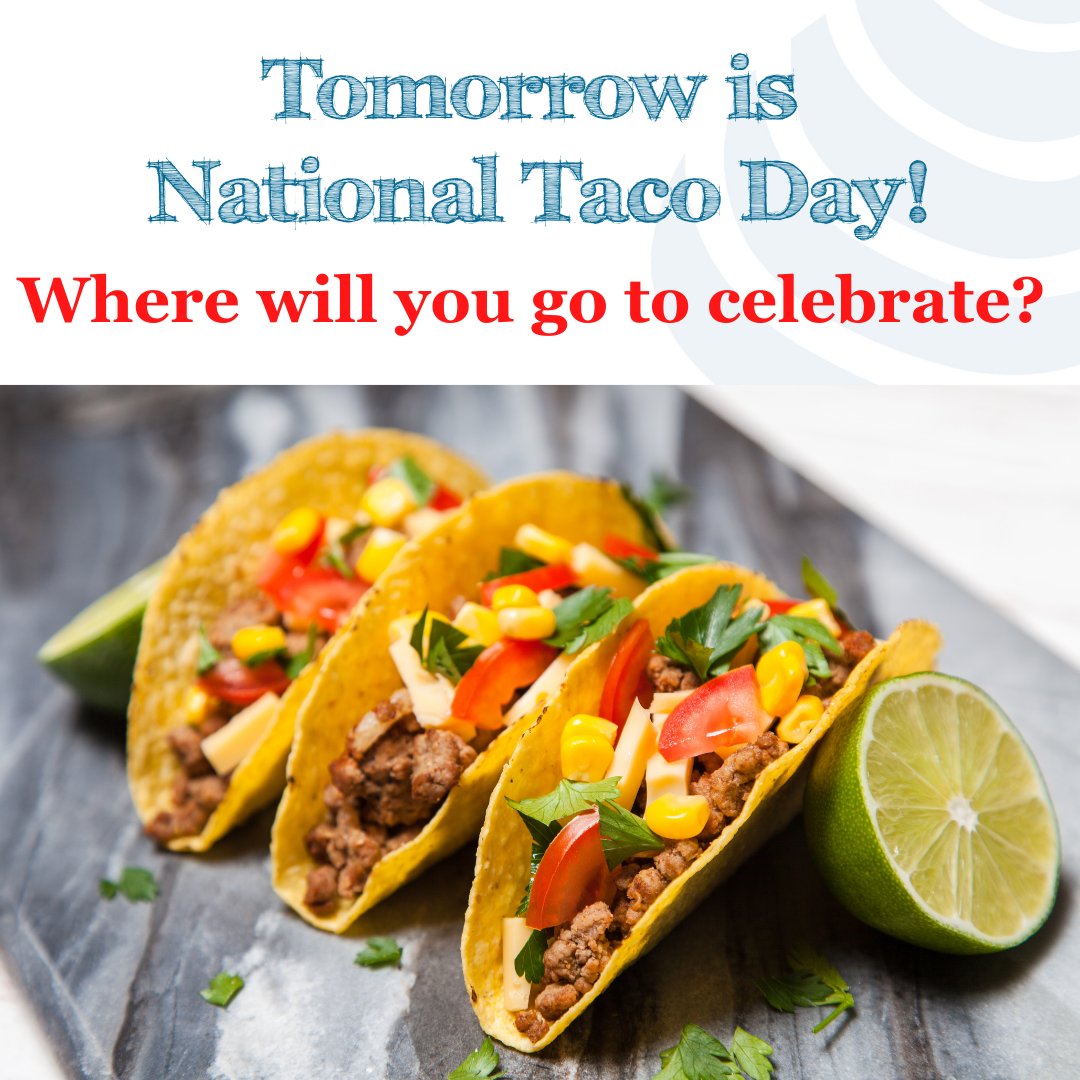 CapeCodEateries's tweet photo. 🌮Tomorrow is National Taco Day!🌮

Where will you go to celebrate? Tag your go-to taco spot below (just use @ before their name) 

If you're looking for Mexican Restaurants, we have some great ones on https://t.co/xOquqExphi.

#CapeCodEateries #CapeCod #NationalTacoDay https://t.co/HnU8JWDIRn