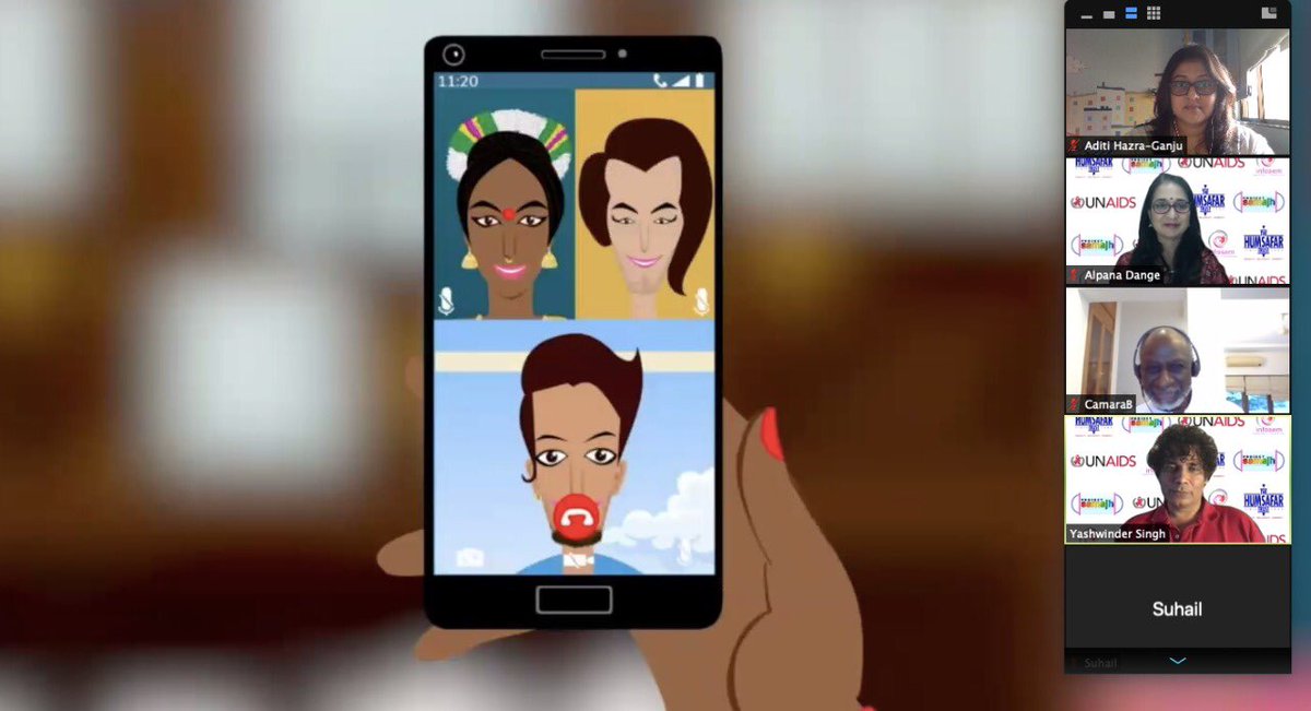 AditiGanju's tweet photo. Proud that @Saathealth1 is a part of this amazing initiative #ProjectSamajh, launched by @HumsafarTrust in association with @UNAIDS today! #samajhbadhaocovidroko https://t.co/aTPne4Ep5Z
