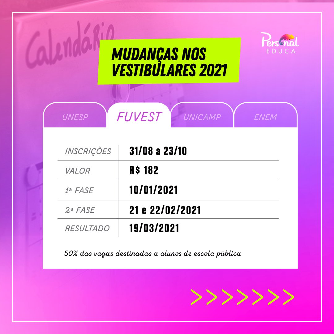 personaleduca's tweet photo. RES-PI-RA! A gente sabe que muita coisa mudou neste ano e estamos aqui para te ajudar a entender e se organizar para os vestibulares 2021. 

Pega a agenda na mão e bora se programar! 🗓

Qualquer dúvida, só chamar a gente no whats ;) https://t.co/B9tlhOIHJs