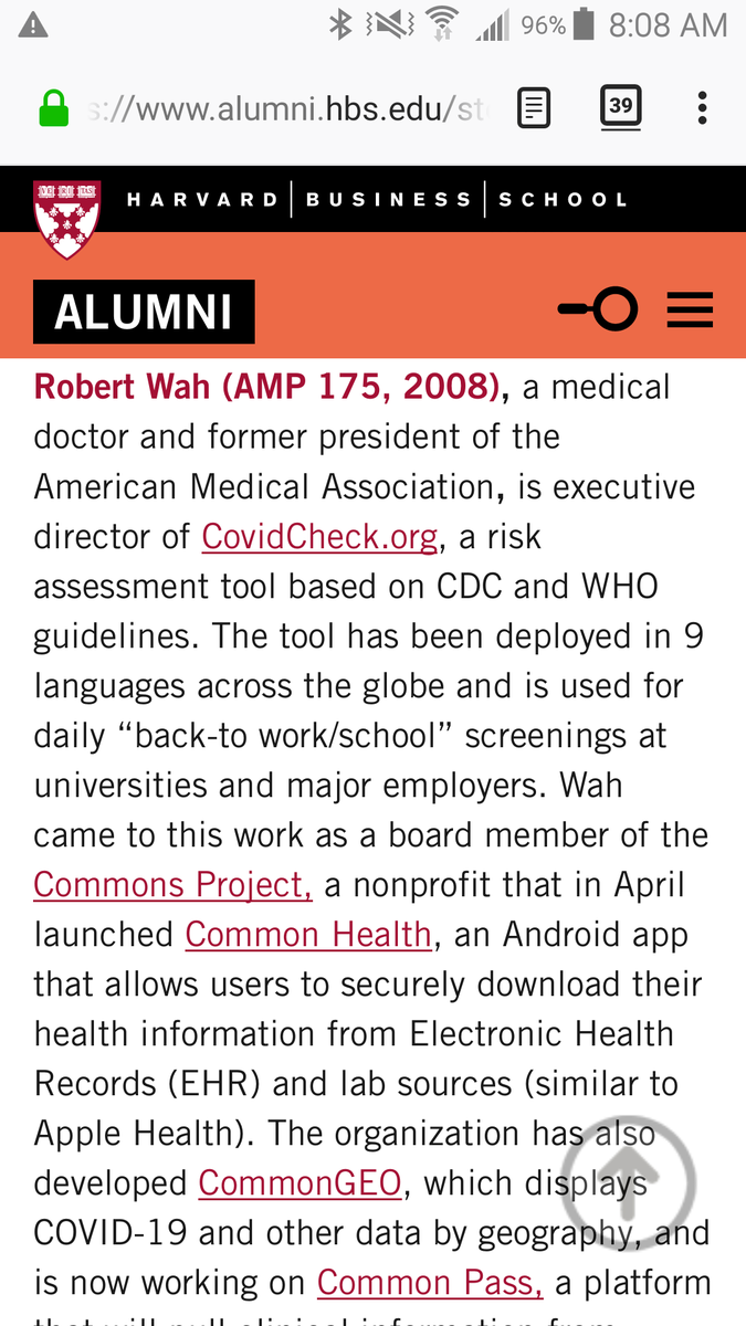 .<a href="/HBSAlumni/">HBS Alumni</a> Thanks for highlighting this important work <a href="/commons_prjct/">The Commons Project Foundation</a>  alumni.hbs.edu/stories/Pages/…
 @MyCommonPass is gearing up for Trans-Atlantic pilot (and passengers!) between <a href="/HeathrowAirport/">Heathrow Airport</a> and <a href="/JFKairport/">John F. Kennedy Airport</a> <a href="/COVIDcheck/">COVIDcheck</a> is helping globally and back to school/work
