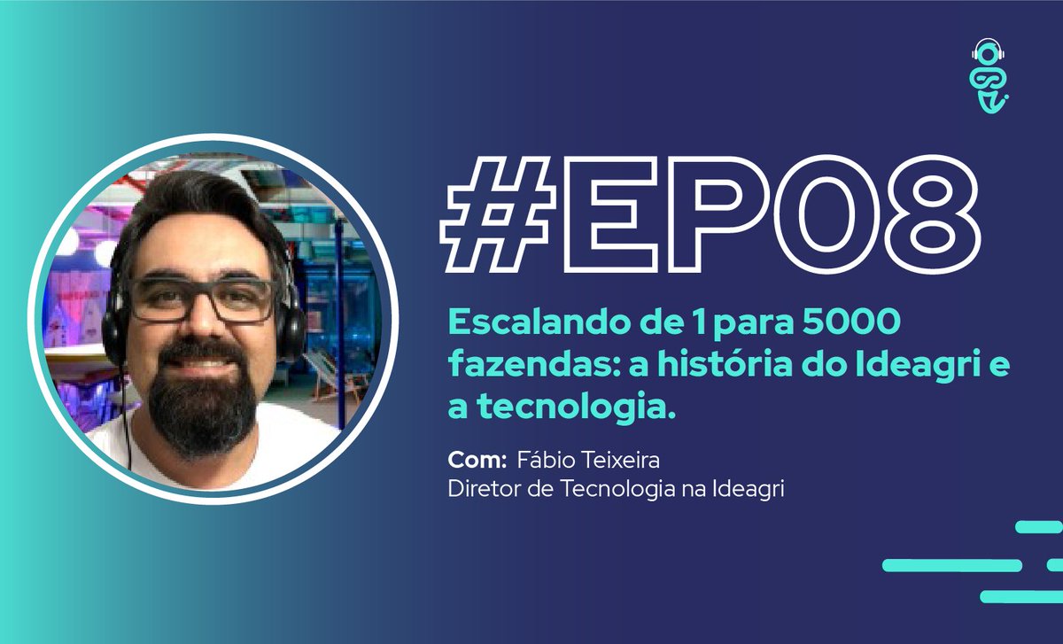 izapsoftworks's tweet photo. Neste podcast contamos com a participação do Fábio Teixeira, CTO da Ideagri. 

🎧 Ouça agora! Acesse: https://t.co/JkpfMvqc3I

#Agro #Agronegócio #tecnologia #agropecuária #negócio https://t.co/bARIr91JyZ