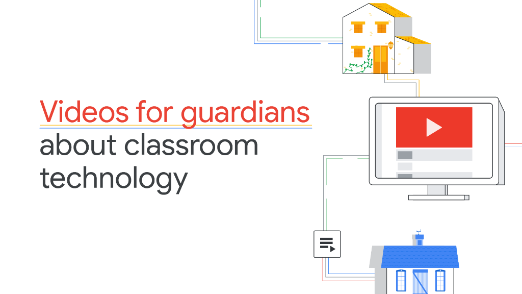 GoogleForEdu's tweet photo. With our new video series, guardians can press ▶️ and learn how their student is using #GoogleEdu tools in the classroom. This @YouTube playlist is accessible through the Tech Toolkit for Families and Guardians. Check it out: https://t.co/1OcZUfgE2Q. https://t.co/qAy5LXko5U