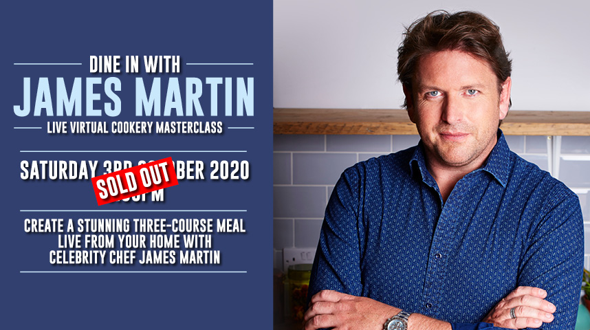 All tickets for @jamesmartinchef's first ever live cookery masterclass have been snapped up! Stay tuned for more exciting James Martin announcements in the future… 🍴 https://t.co/l0v4fEQegK