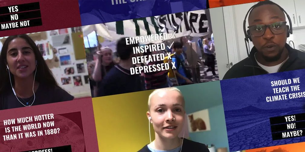 UAL's tweet photo. UAL students can now sign-up for our interactive film introducing the #ClimateEmergency! The film is designed to be watched together in a group of up to 50 others. Book your place at one of 10 sessions, running 5 - 15 October https://t.co/02yg9F8AwR #UALBigWelcome https://t.co/BF3wmlf0eX