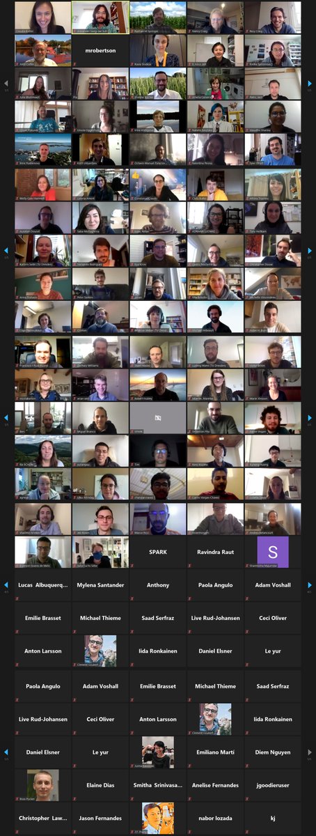 alexander_suh's tweet image. Thanks all for sticking around for the last session of the last day of #UppTransposon2020! Great talks + discussions! Here is the conference group photo in the typical 2020 style.

Poster sessions ongoing, followed by concluding remarks + open discussion + socializing. Cheers!