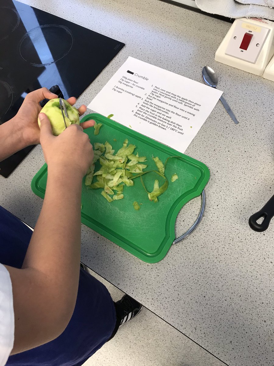 Dessert of the day- Apple Crumble. Custard, cream or ice cream? #decisions #foodtech