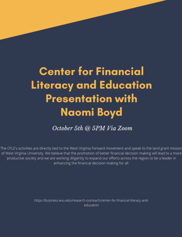 Don’t forget! We have a professional development meeting October 5th at 5pm via Zoom! It’s with Naomi Boyd from the CFLE!