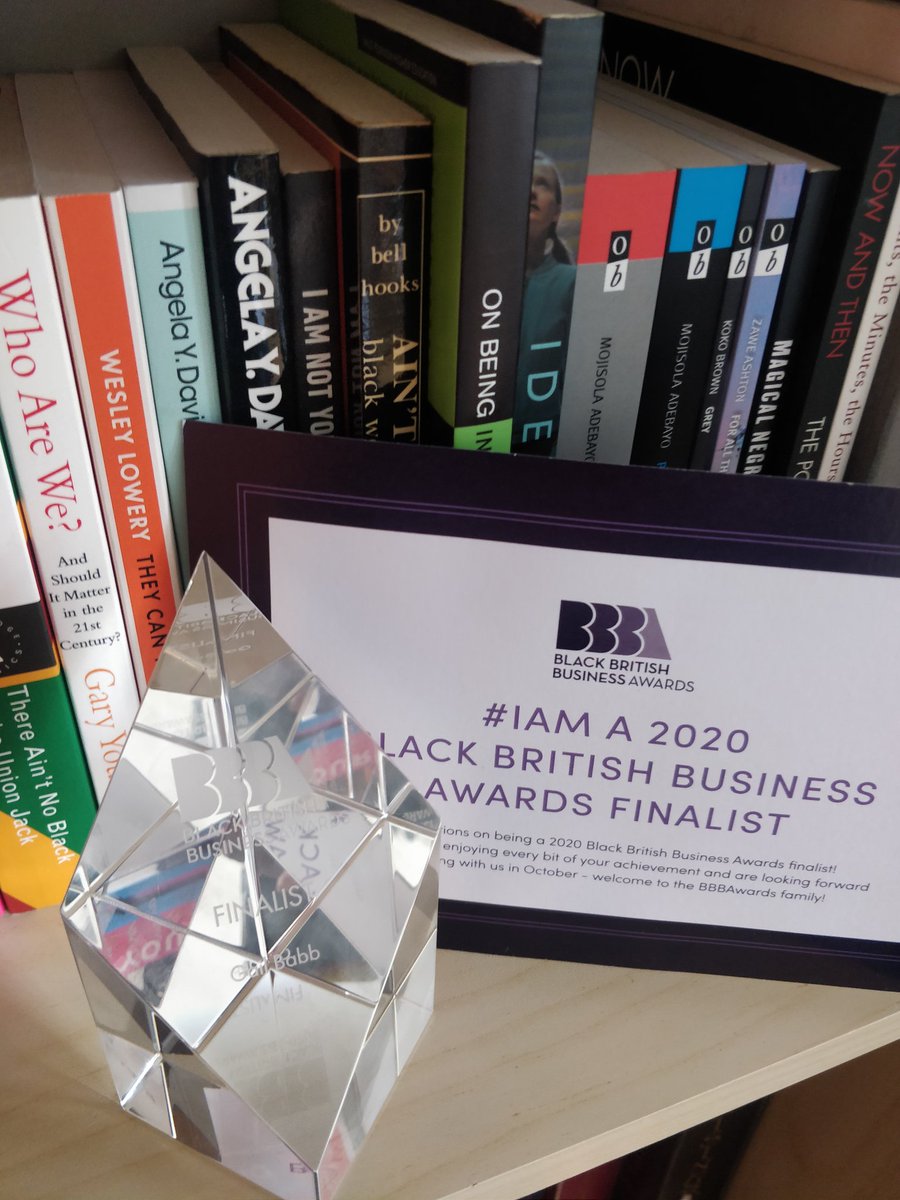 AfroBabb's tweet photo. I think the last trophy I got was for some deeply average netballing in year 8, so receiving this surprise delivery from @theBBBAwards has brightened up a very rainy day...thanks! #theBBBAwards #theBBBAwards2020 #IAM https://t.co/II0PBw4MxL