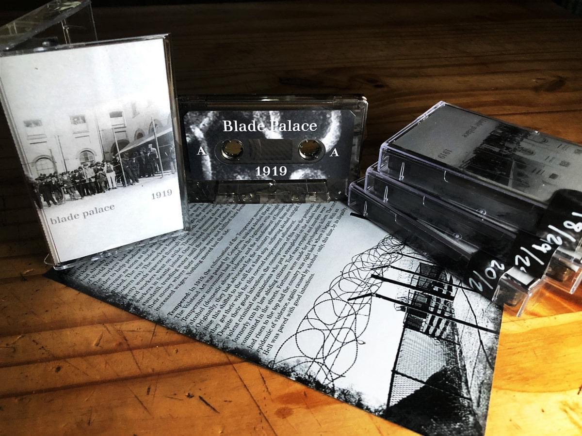 BladePalace's tweet photo. It's Bandcamp Friday -- 100% of your purchases on Bandcamp today go directly to the artist. And if you grab a copy of our 1919 tape, we'll donate 100% of the proceeds to Real Rent Duwamish.

Go grab a tape! https://t.co/N0eXEQL2h8 https://t.co/Uy9lQplHtR
