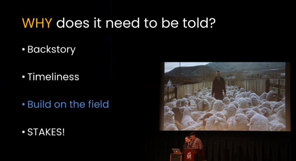 ReelSouthDocs's tweet photo. A few tips from @Caitlinmae from @IFThenShorts on crafting your film before pitching to funders. Via our #RD2020 conference. https://t.co/GUKkFr4rbw