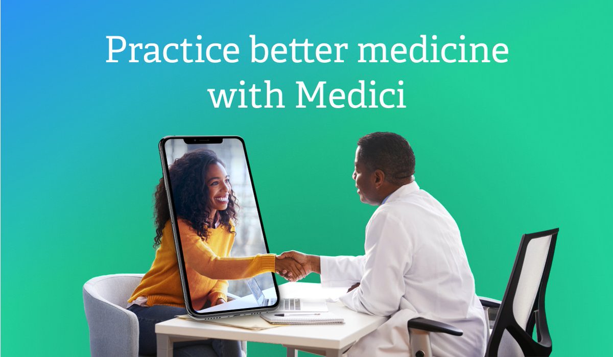 From triage to treatment, Medici makes it easier for healthcare providers to access their patients and provide better care. See how at hubs.ly/H0xjChy0.  

#mediciapp #telehealth #healthIT #bettertelemedicine #medicimd #bettermedicine