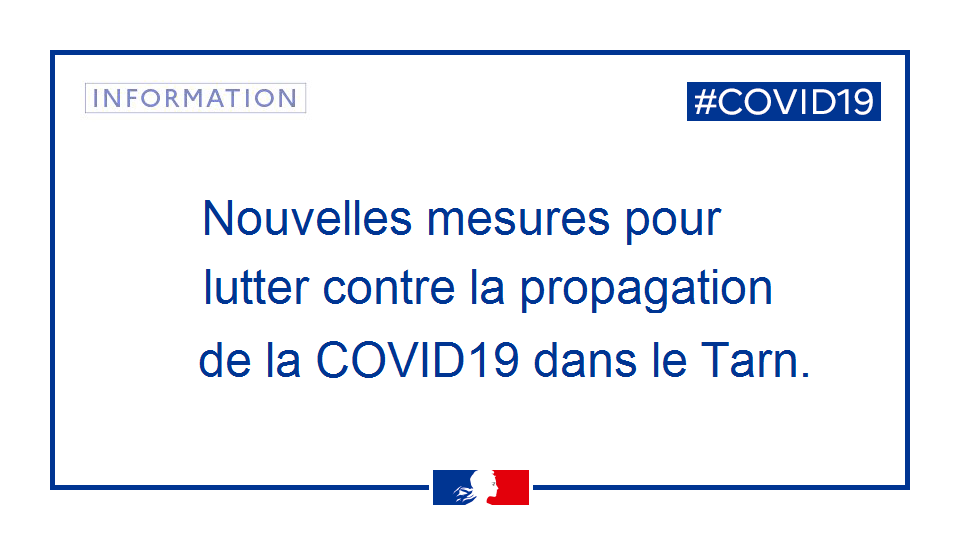 prefet81's tweet photo. Face à la progression de la #COVID19  dans le #Tarn, Catherine Ferrier, préfète du Tarn, a pris par arrêté de nouvelles mesures 👉 https://t.co/GDikVfZwOt https://t.co/FdaYbIqP4d