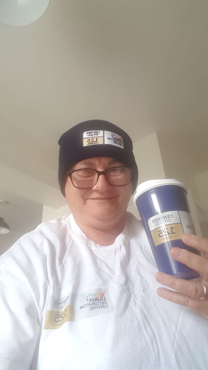 NTorranoHarling's tweet photo. Thank you for my prize @DuluxDecCentre much appreciated. My wife @cirella66 decided to model for me what I had received whilst at work #Cheeky 🤣 https://t.co/gdPaU3DOg3