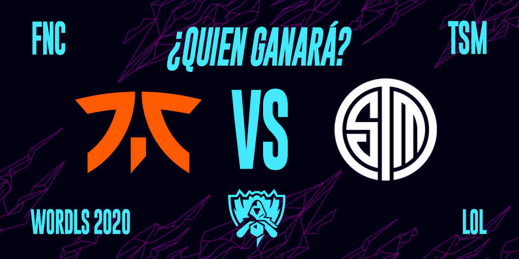 FastXBet's tweet image. Nos interesan los #Esports y se vienen cosas buenas para los #Worlds202 de #LeagueOfLegends  Cuéntanos quién crees que ganará este 3 de octubre #fnatic o #TSM ?

#fncwin #TSMWIN