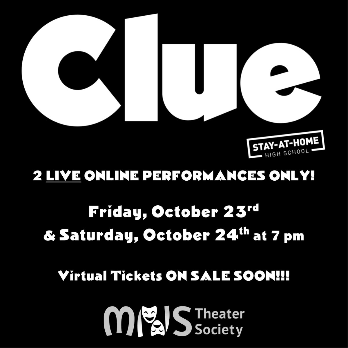 Look what's coming...online performances! Tickets on sale soon!