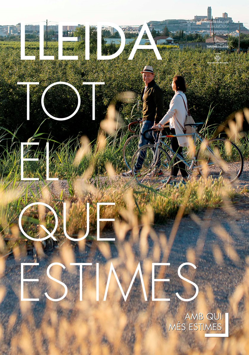 aralleida's tweet photo. "Lleida, tot el que estimes, amb qui més estimes" 🤗 Gaudeix de les propostes culturals 📸, patrimonials 🏛, gastronòmiques 🍽 i naturals 🌾 que trobaràs aquest tardor🍁 a la ciutat de Lleida. #ADNLleida 💚🌍!

➡️ https://t.co/94olNaeyhg

@turismedelleida @SegriaTurisme https://t.co/v8kJo3pL9h