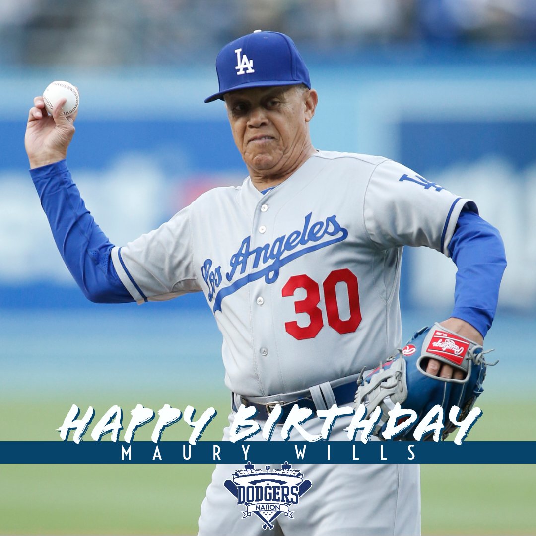 Happy birthday to the great Maury Wills! 