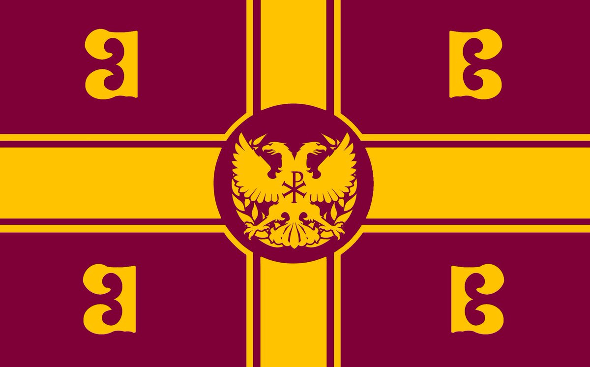 This could really be its own entire post but I'll mention (as brought to my attention) yes the flag of Adrestia and the Byzantine flag are basically the same. The double headed Eagle can be traced very far from Holy Roman Empire, Romanovs to Mycenaean culture.