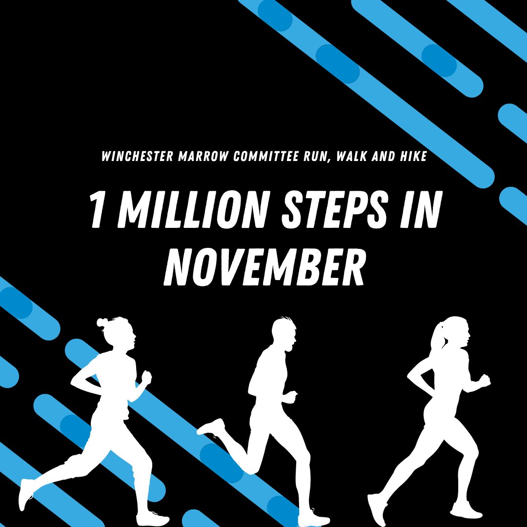 This November, our lovely committee members Emma, Charlotte H and Charlotte B are vowing to complete 1,000,000 steps to fundraise for Winchester Marrow!

If you are able to donate, here is our justgiving link:
justgiving.com/fundraising/wi…

Marrow love💙