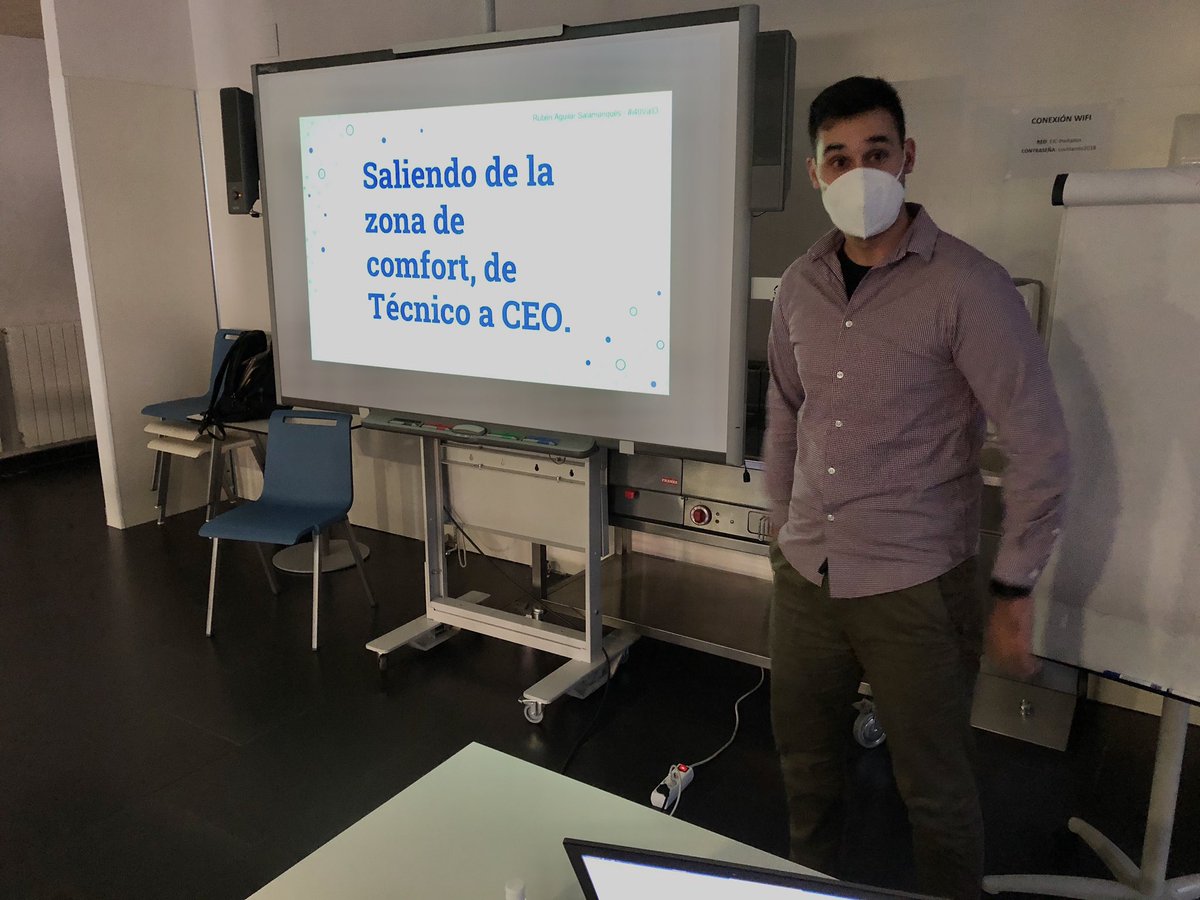 Impresionante título “Saliendo de la zona de confort, de Técnico a CEO” promete la presentación de propuesta de Proyecto Fin de Máster de <a href="/RubenAguilar_21/">Rubén Aguilar</a> en #i40VALL <a href="/cam_valladolid/">Cámara de Valladolid</a> <a href="/eden_valladolid/">Escuela de Negocios</a> <a href="/FomTalent/">FomTalent</a> 
🔝🦸🏻‍♂️🏭🇪🇸